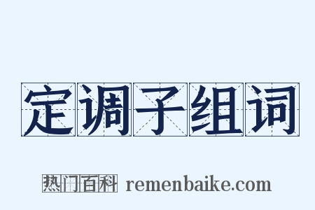 定调子组词是什么意思的图片